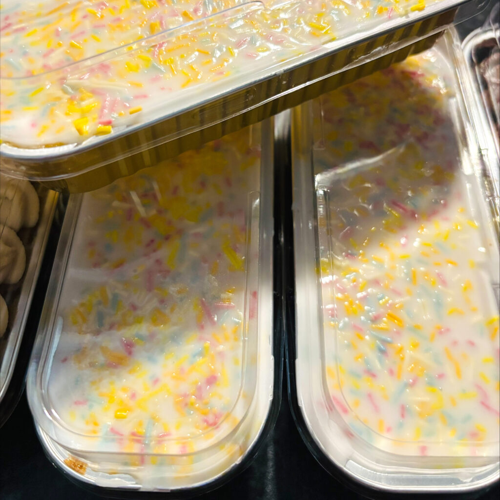 Old School Sprinkle Mini Loaf Cake